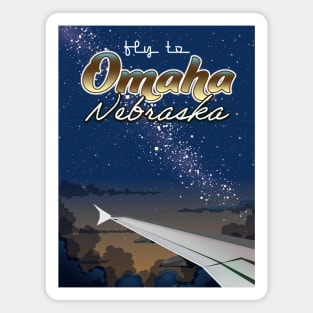 Omaha Nebraska Travel poster Magnet